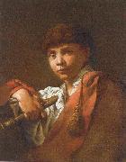 Maggiotto, Domenico Boy with Flute oil painting reproduction